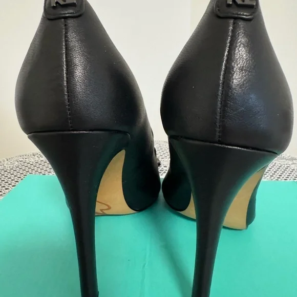 Black Studded Women's Shoes - Picture 4 of 8